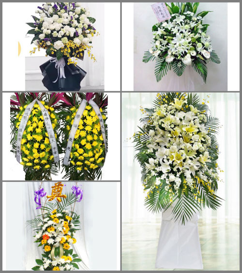 山东日照五莲县潮河镇白事花篮预定