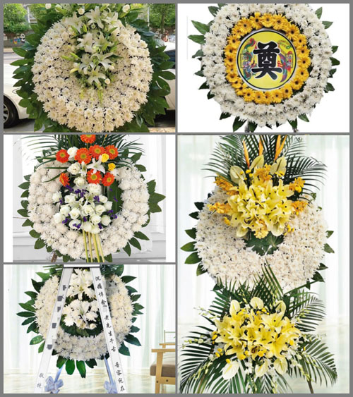 山东日照五莲县潮河镇花圈速递